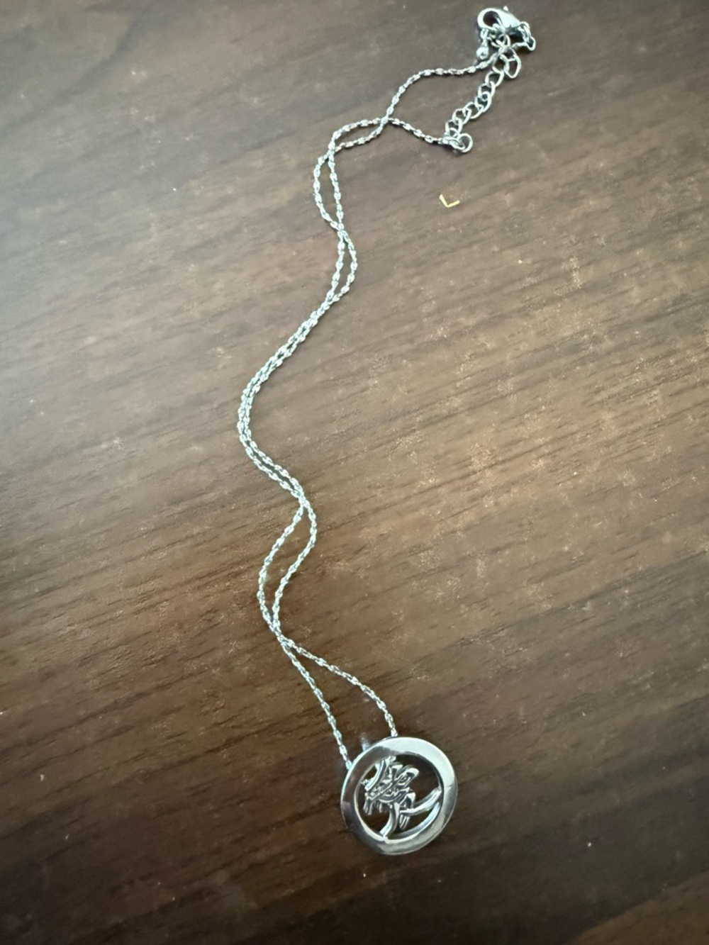 Silver Floral Pendant Necklace - Elegant Women’s Jewelry